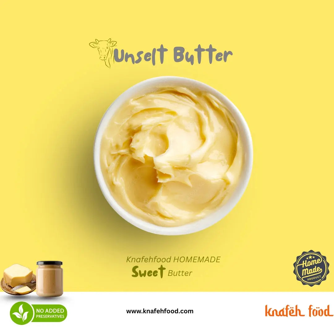 Unsalt Butter | লবণহীন বাটার Knafeh Food